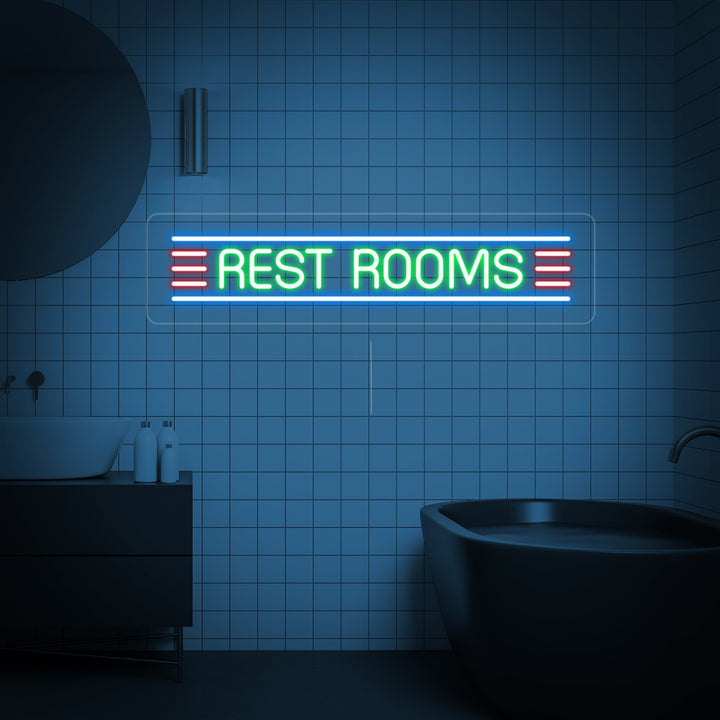 "RESTROOM" Neon Sign