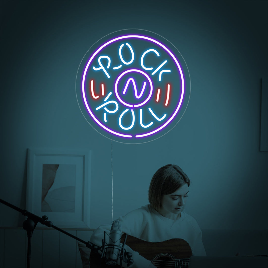 ROCK And N ROLL LIVE MUSIC Party Neon Sign