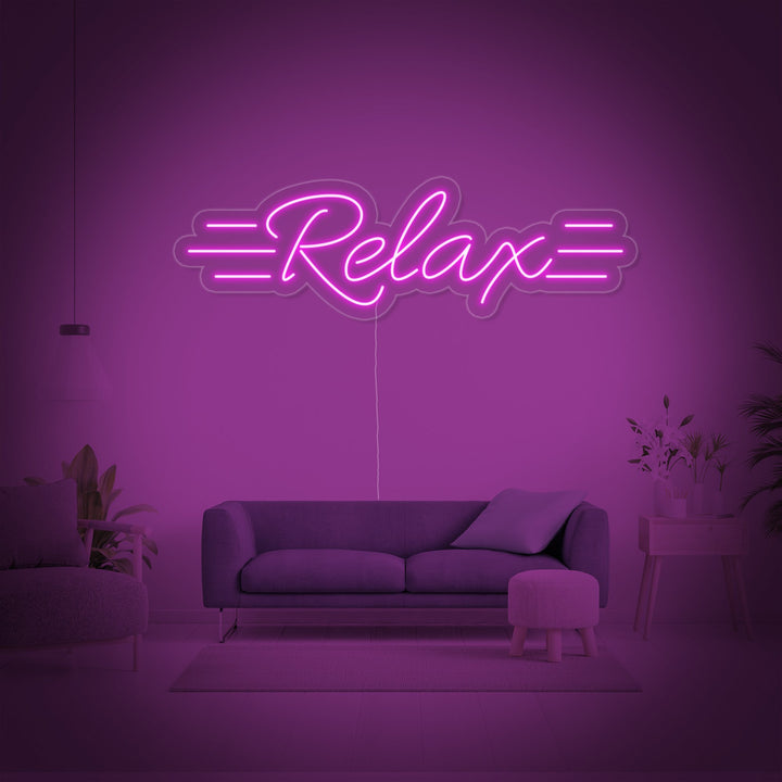 "Relax" Neon Sign