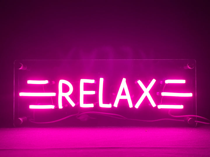 "Relax" Desk LED Neon Sign