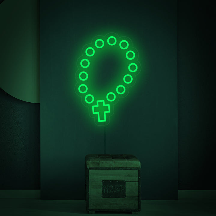 "Rosary Beads" Neon Sign