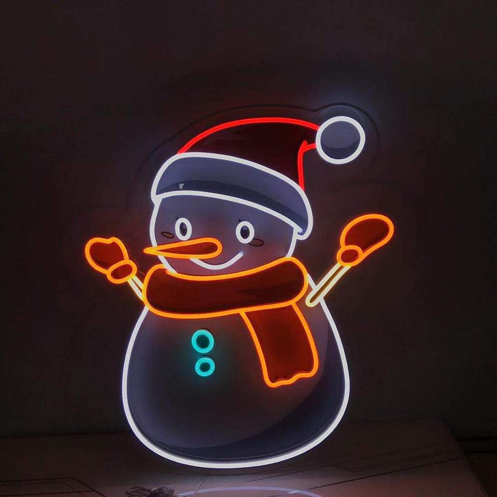 "Snowman" Neon Sign