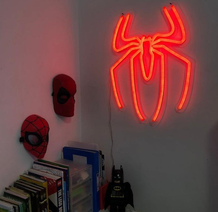 Spider Silhouette Neon Sign