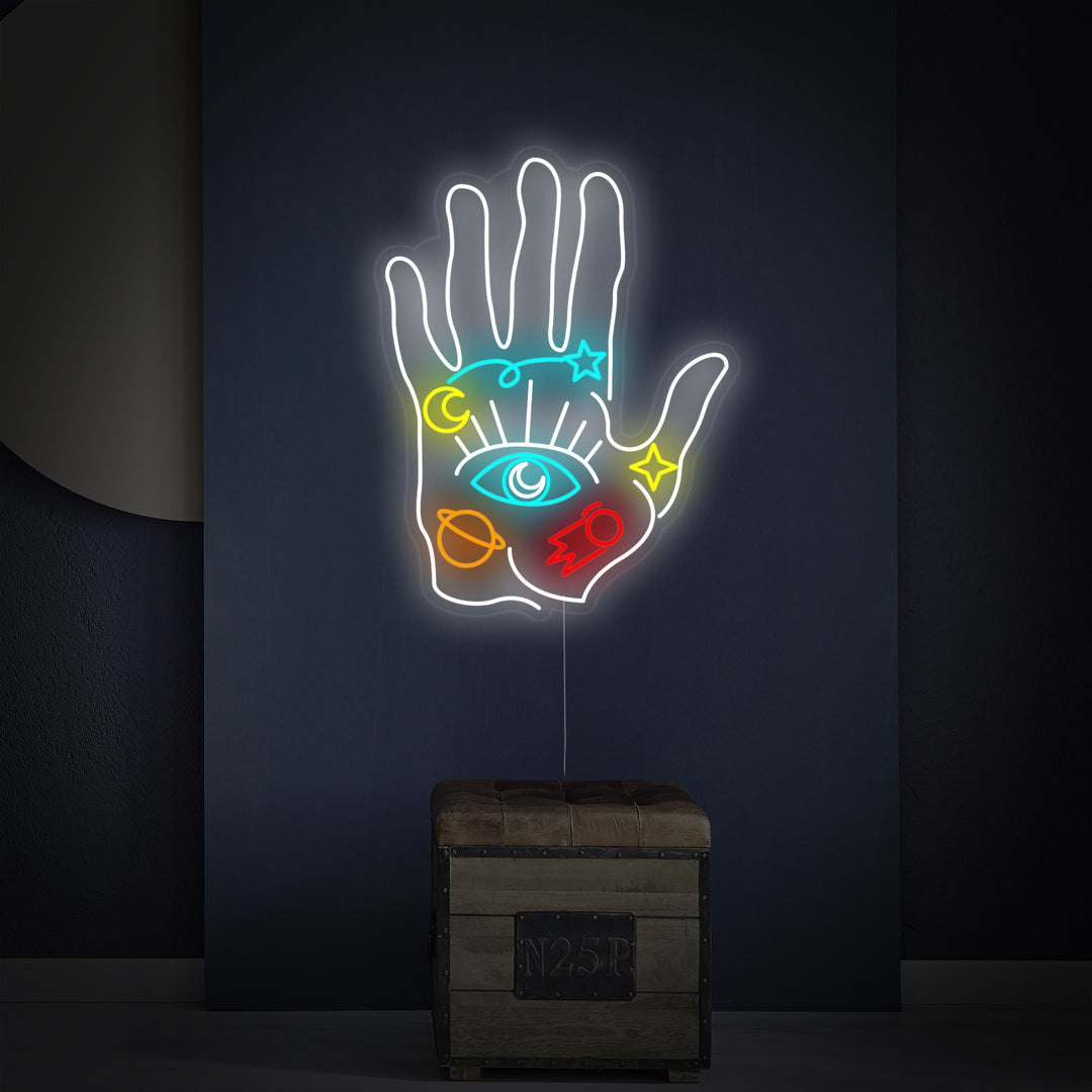 "Spiritual Hand" Neon Sign