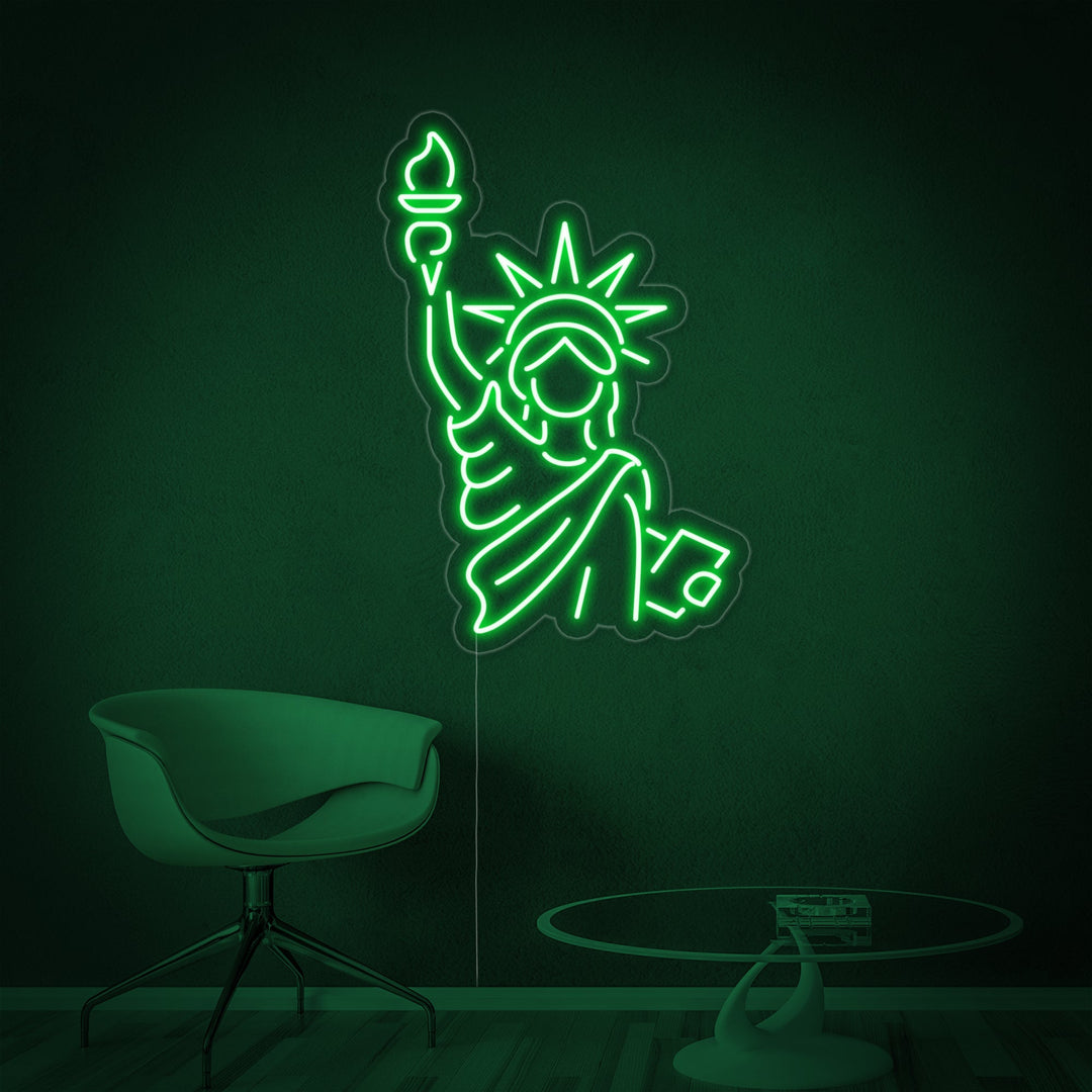 "Statue of Liberty" Neon Sign