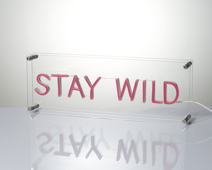 Stay Wild Desk LED Neon Sign