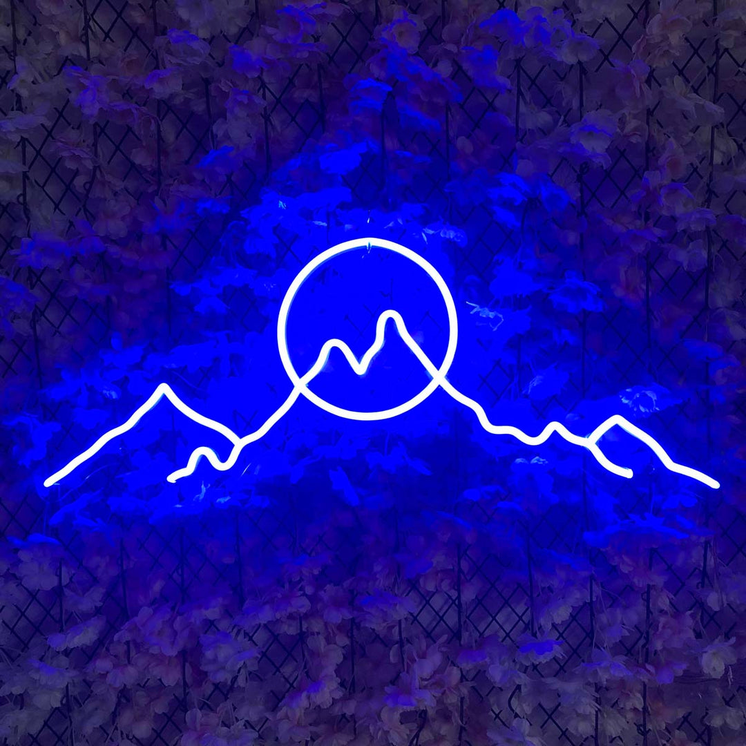 "Sun Mountains" Neon Sign