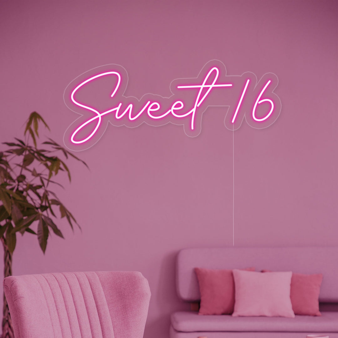 "Sweet 16" Neon Sign