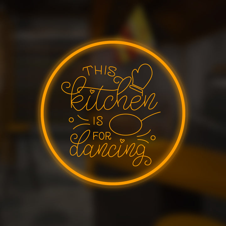 "This Kitchen is For Dancing" Mini Neon Sign
