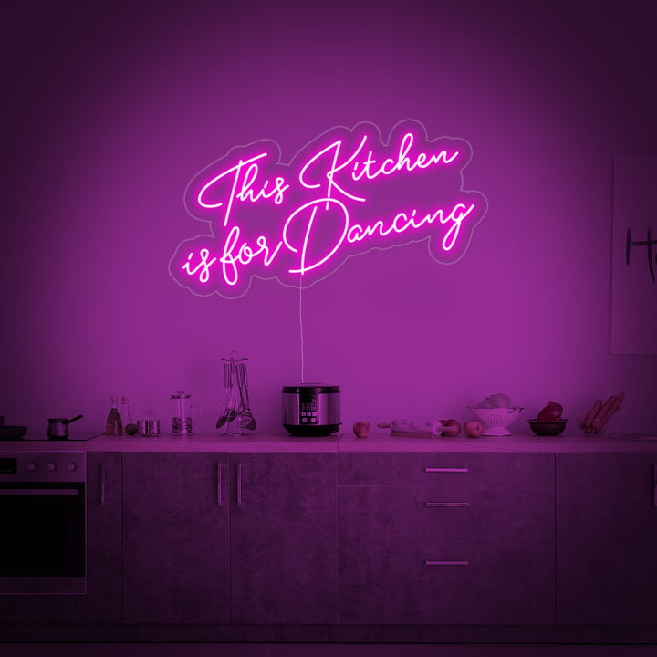 "This Kitchen is-for Dancing" Neon Sign