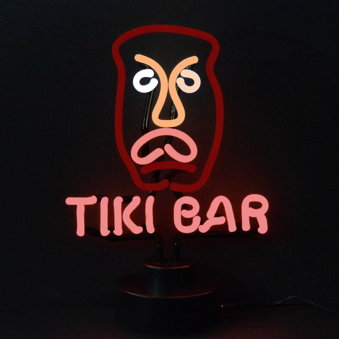 "Tiki Bar" Table Neon Sign, Glass Neon Sign