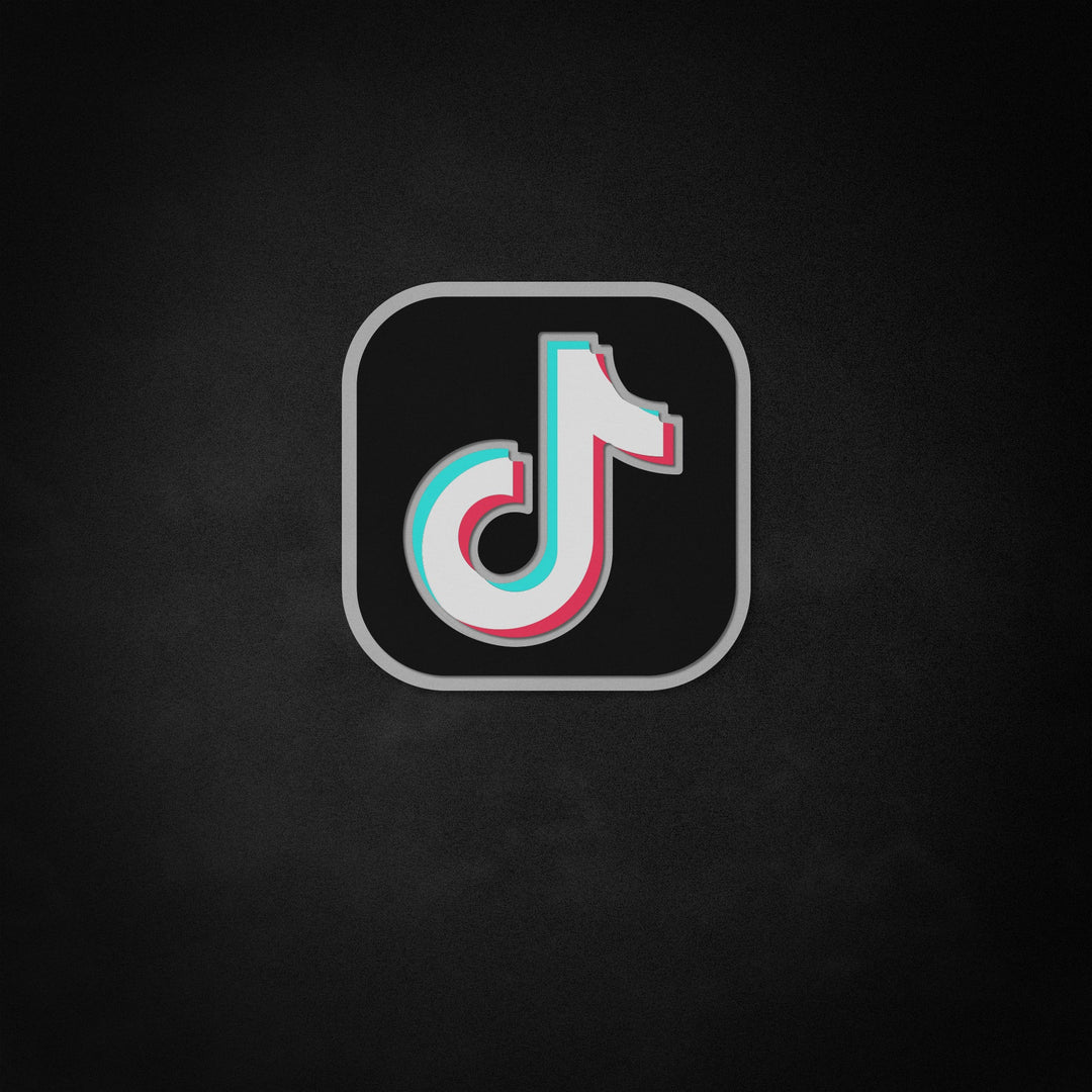 "Tiktok Logo" Neon Like Sign