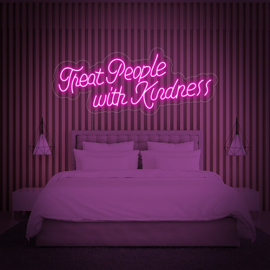 "Treat People With Kindness" Neon Sign