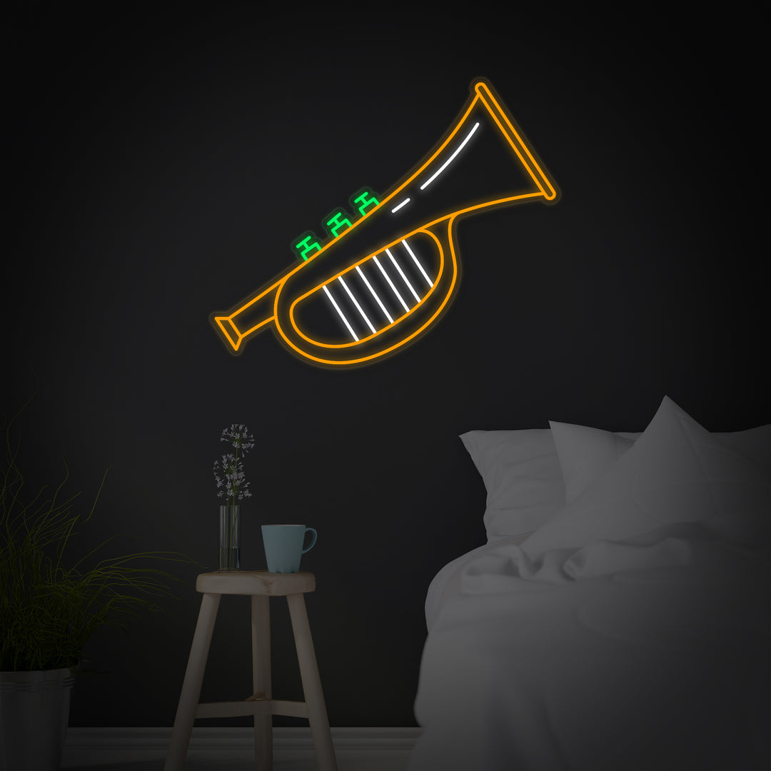 "Trumpet Jazz" Neon Sign