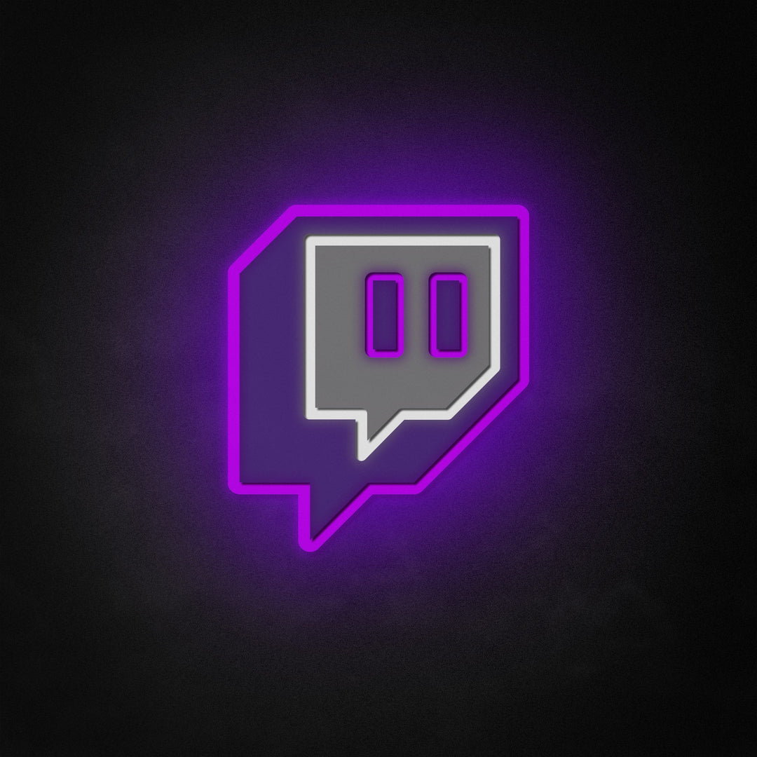 "Twitch Logo" Neon Like Sign