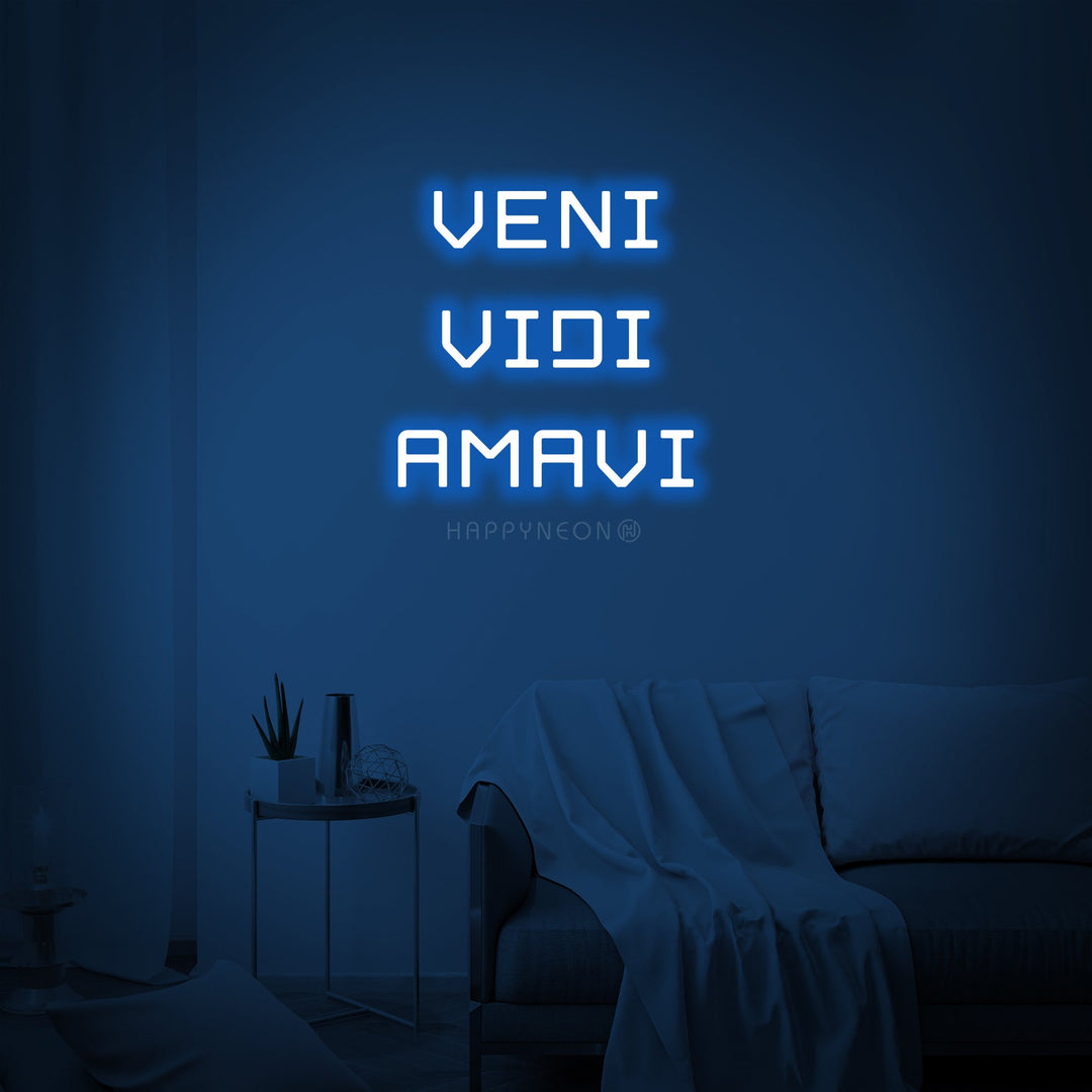 "Veni vidi Amavi" Neon Sign