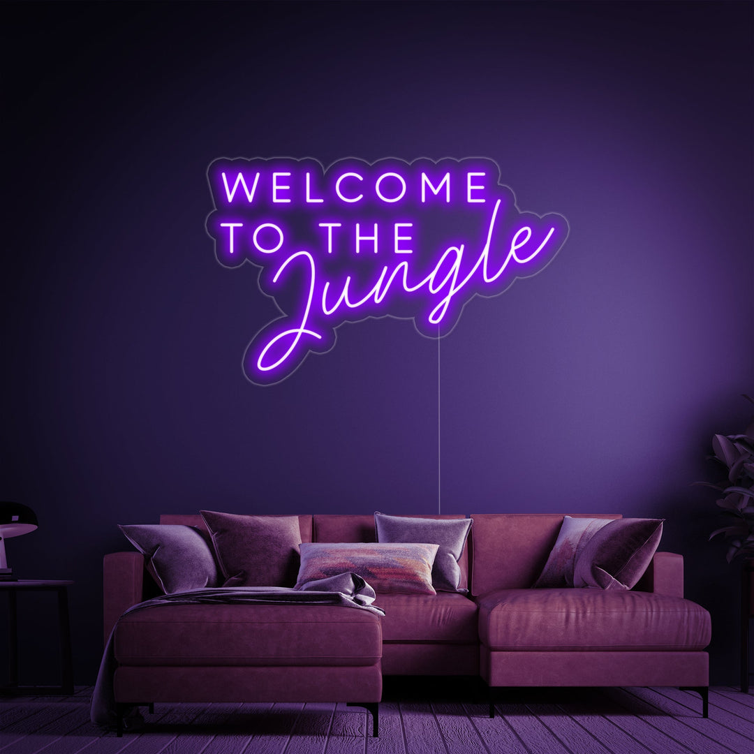 "Welcome to the Jungle" Neon Sign