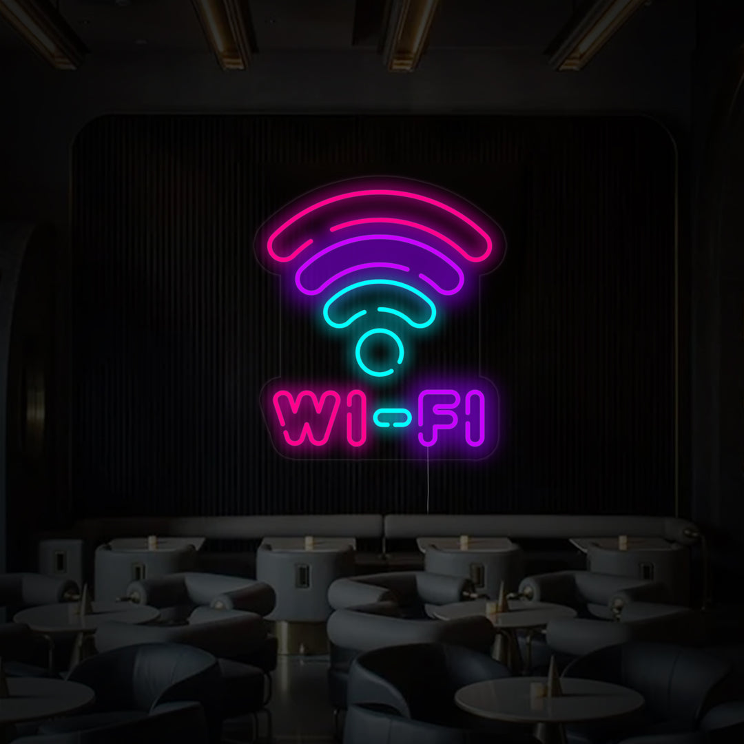 Wifi Symbol Neon Sign