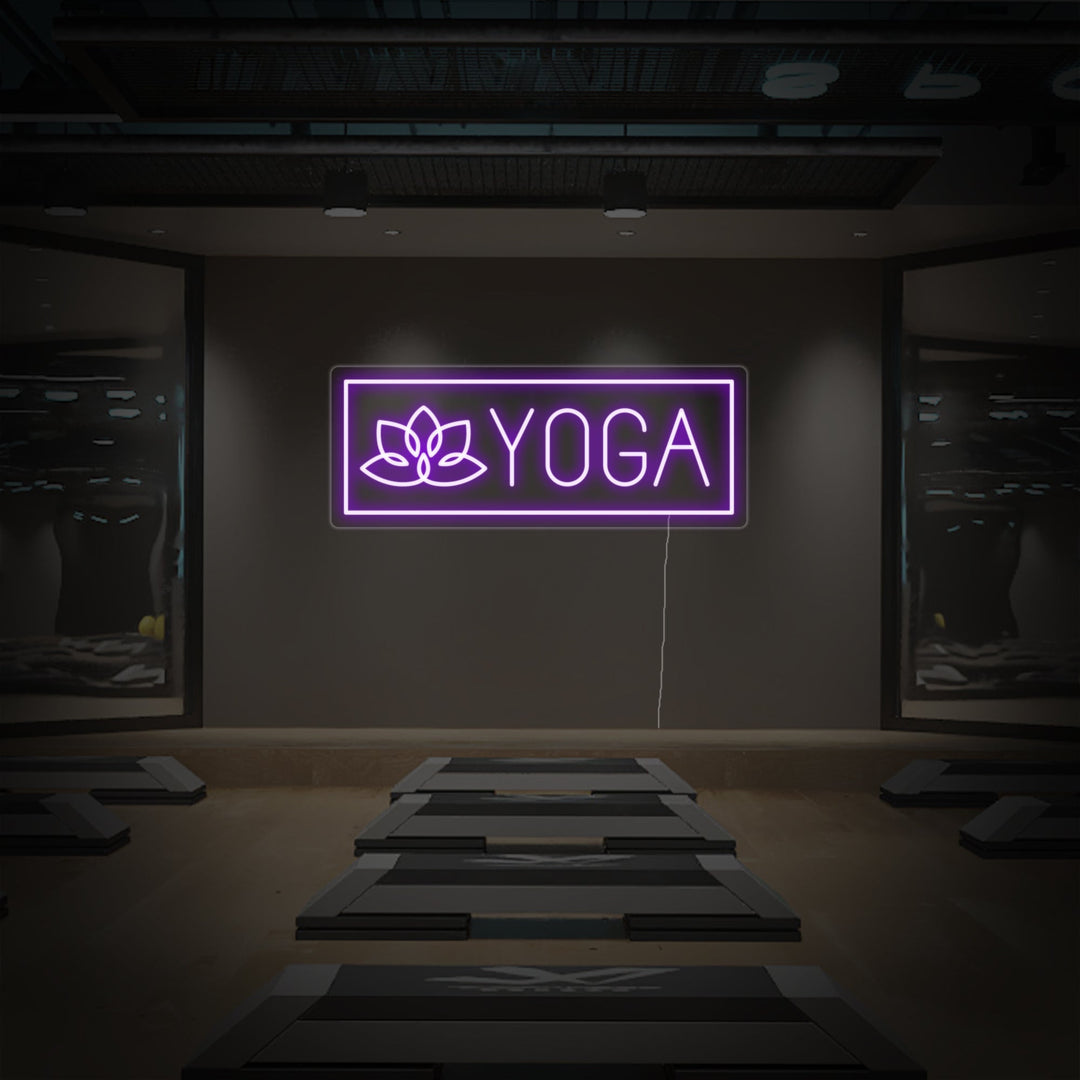 "Yoga Lotus" Neon Sign