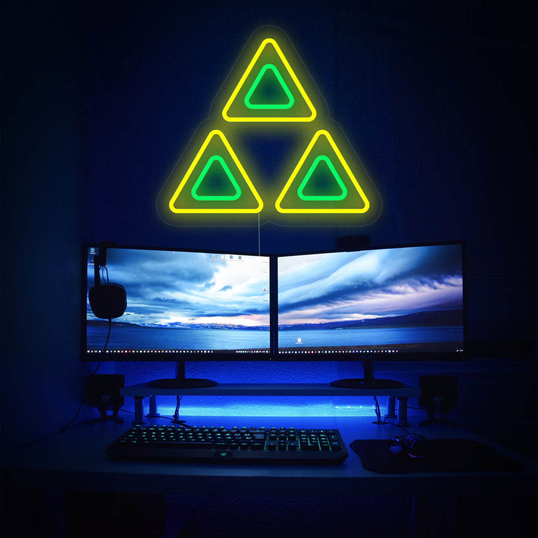 "Zelda Triforce" Neon Sign