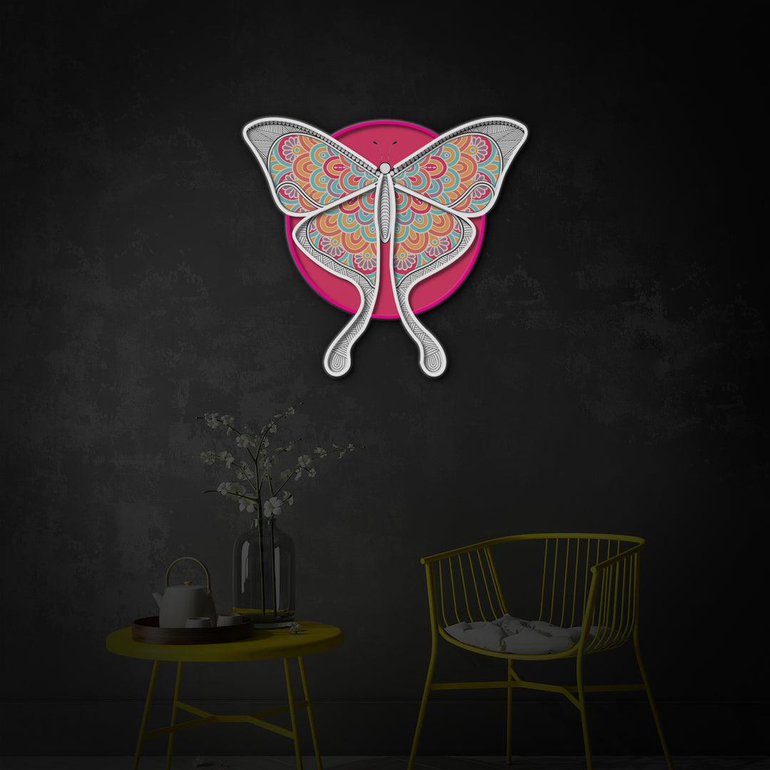 "Colorful Butterfly" LED Neon Sign 2.0, Luminous UV Printed