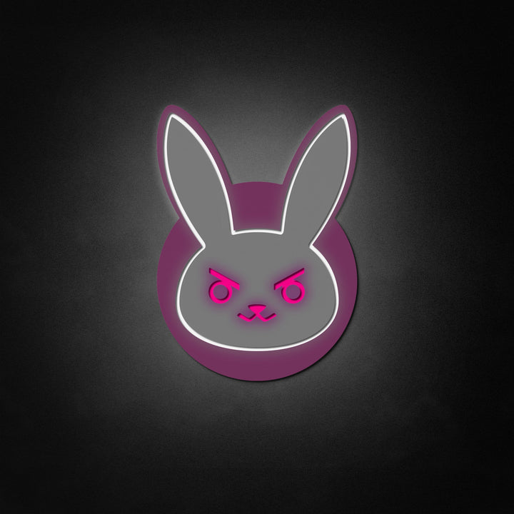 "D Va Bunny" Neon Like Sign