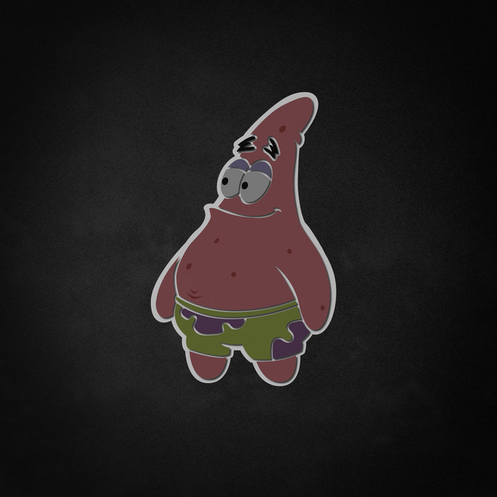 "Patrick, Cartoon Character" Neon Like Sign